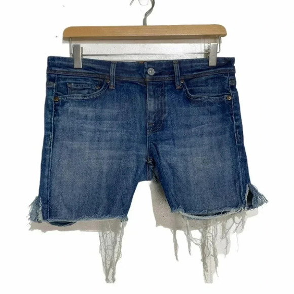 7 for all mankind 28 distressed jean shorts‎ - Picture 1 of 7